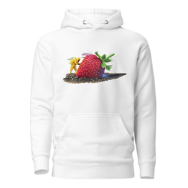 Unisex Hoodie: Strawberry crash landing - Image 5
