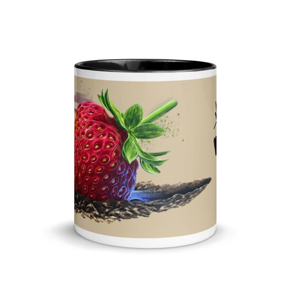 Mug with Color Inside: Strawberry crash landing - Image 6