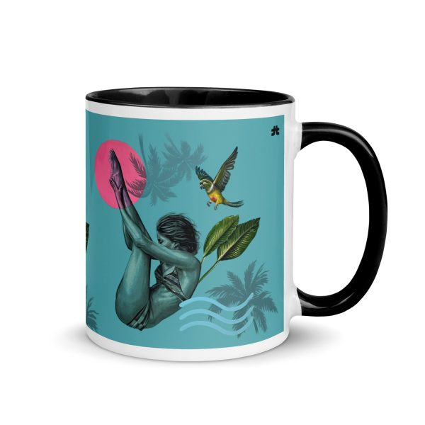 Mug with Color Inside: Pink like the sun - Image 2
