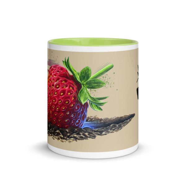 Mug with Color Inside: Strawberry crash landing - Image 9