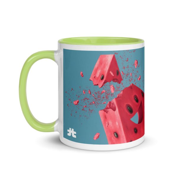 Mug with Color Inside: Watermelon - Image 4