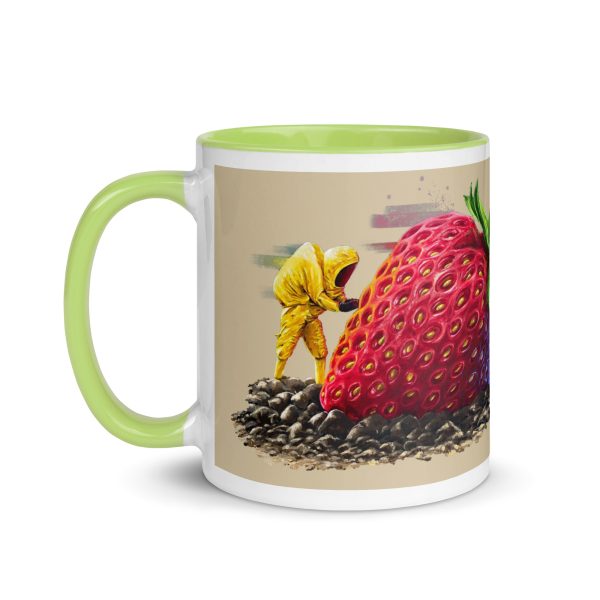 Mug with Color Inside: Strawberry crash landing - Image 7