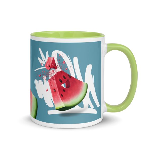 Mug with Color Inside: Watermelon - Image 5