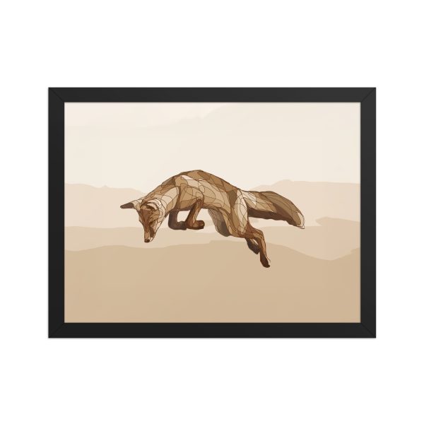 Framed matte paper poster; El zorrico de Farlete