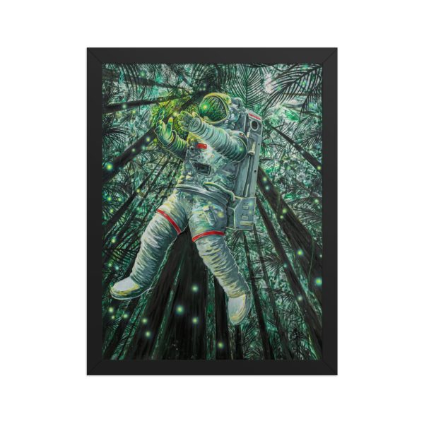 Framed matte paper poster: Astronaut