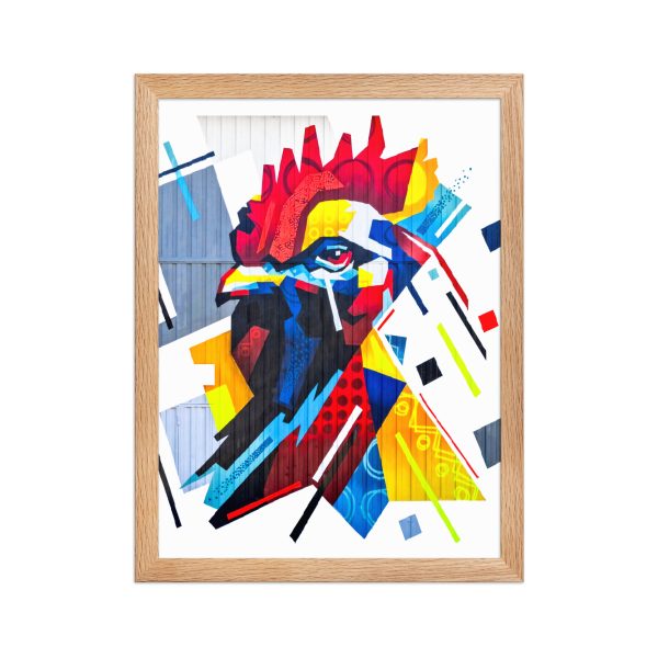 Framed matte paper poster: Fier comme un coq - Image 2
