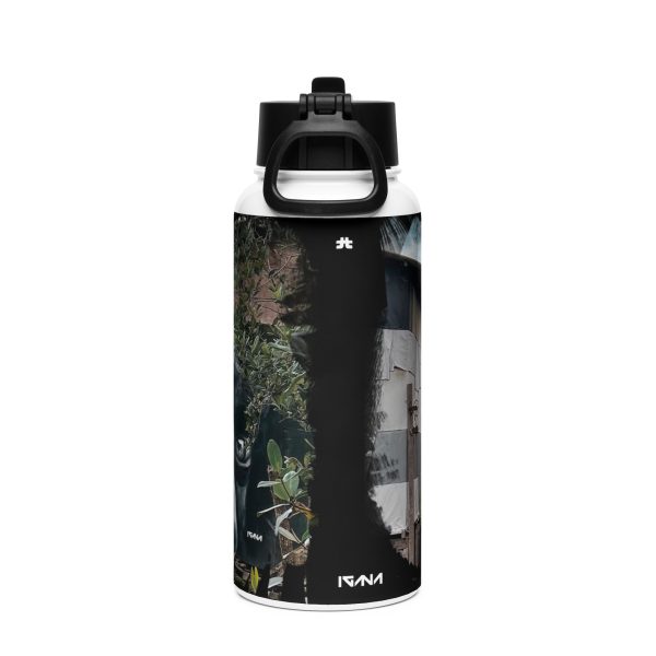Stainless steel water bottle with a straw lid: Palafitas - Image 4
