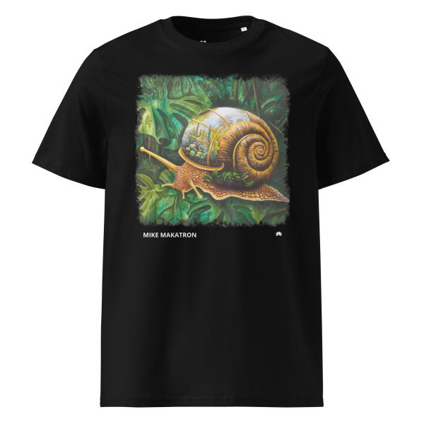 Unisex organic cotton t-shirt: Snail Cactus - Image 2