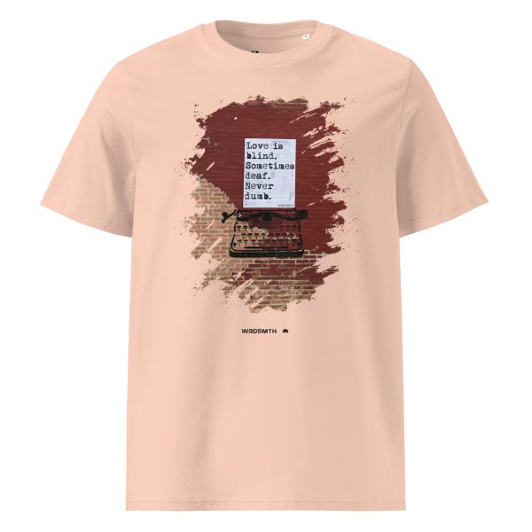 Unisex organic cotton t-shirt: blind • deaf • undumb - Image 3