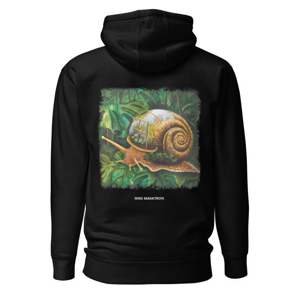 Unisex Hoodie: Snail Cactus - Image 3