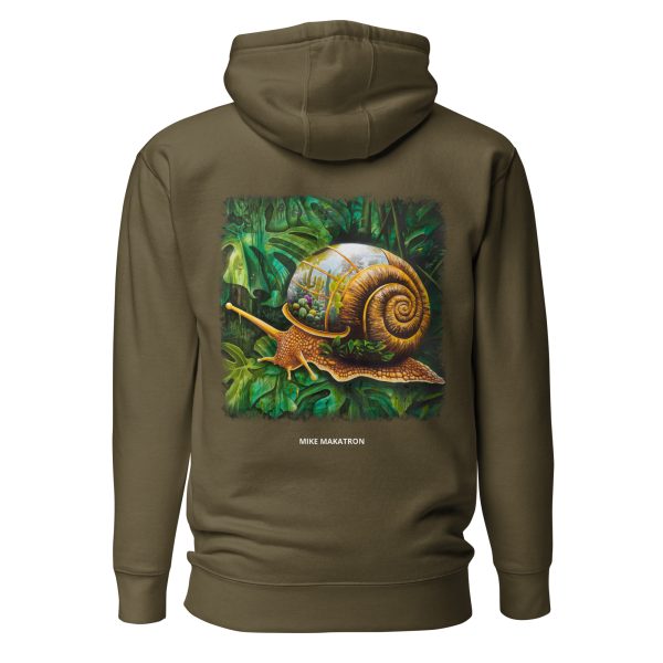 Unisex Hoodie: Snail Cactus - Image 12
