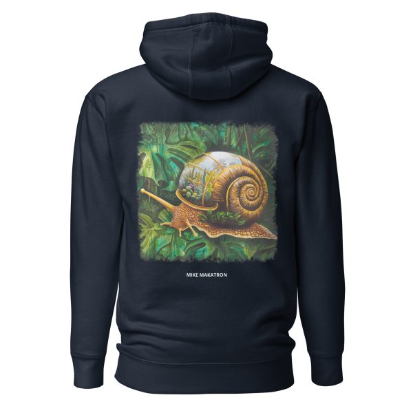 Unisex Hoodie: Snail Cactus - Image 6