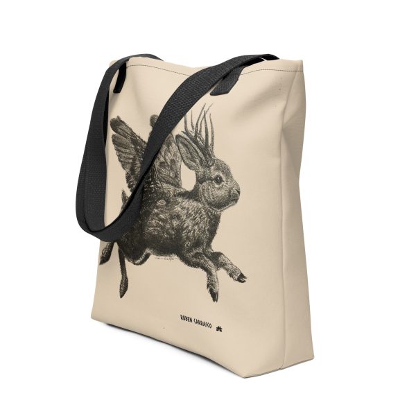 Tote bag: Jackalope Forest