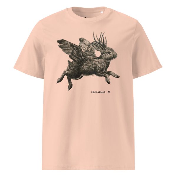 Unisex organic cotton t-shirt: Jackalope Forest - Image 2