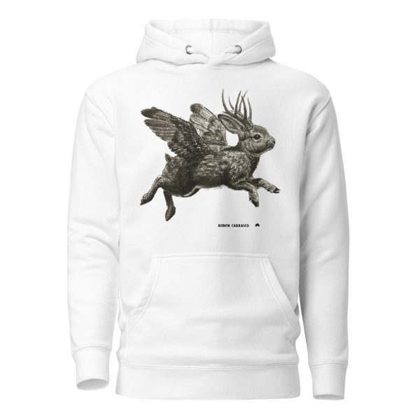 Unisex Hoodie: Jackalope Forest - Image 2