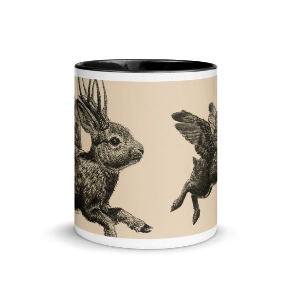 Mug with Color Inside: Jackalope Forest - Image 3