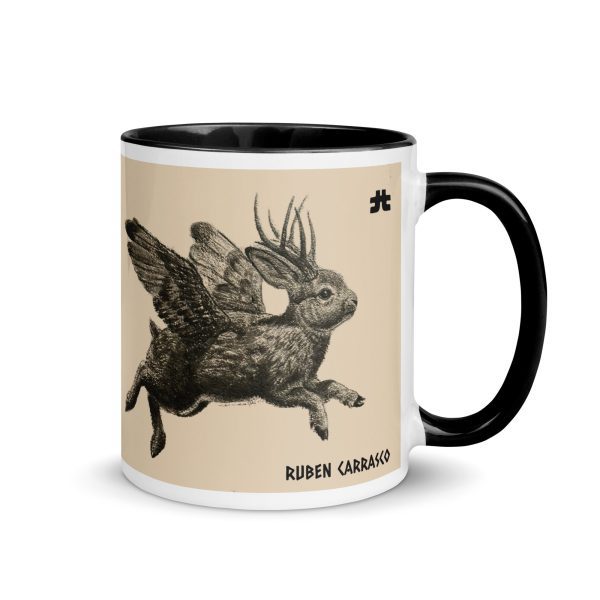 Mug with Color Inside: Jackalope Forest - Image 2