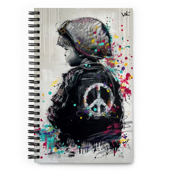 Spiral notebook: Soldat de la Paix