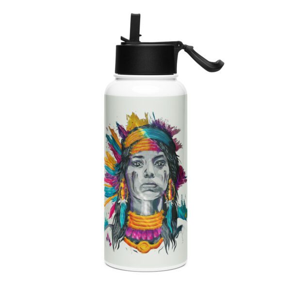 Stainless steel water bottle with a straw lid: Itzia