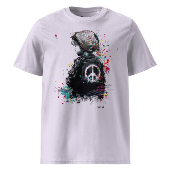 Unisex organic cotton t-shirt: Soldat de la Paix