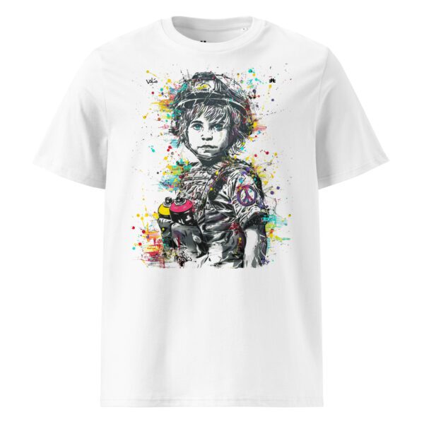 Unisex organic cotton t-shirt: Soldat de la Couleur l - Image 4