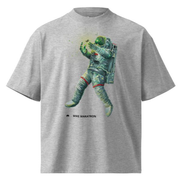 Unisex organic oversized high neck t-shirt: Astronaut - Image 2