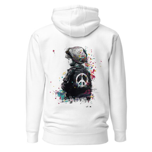 Unisex Hoodie: Soldat de la Paix - Image 5