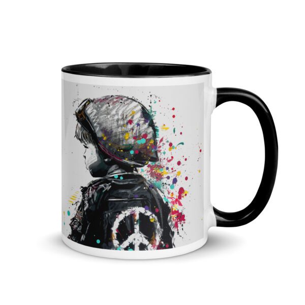 Mug with Color Inside: Soldat de la Paix - Image 2