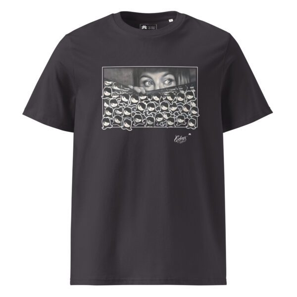 Unisex organic ribbed neck t-shirt: Pq Dom Pedro - Image 2