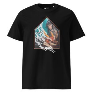 Unisex organic ribbed neck t-shirt: Bravely default