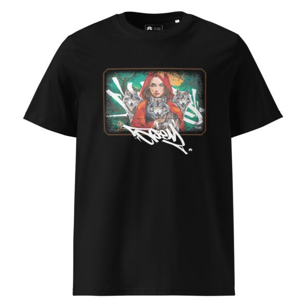 Unisex organic ribbed neck t-shirt: Wolves family