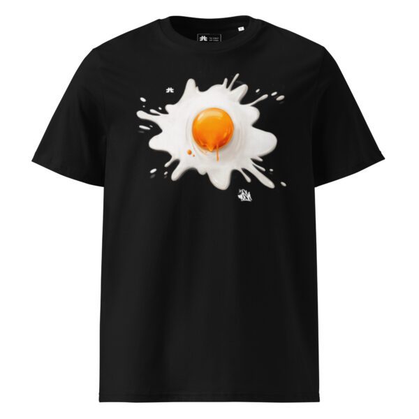 Unisex organic ribbed neck t-shirt: Le eggsplosions