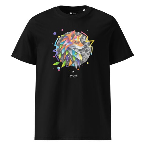 Unisex organic ribbed neck t-shirt : El zorro - Image 3