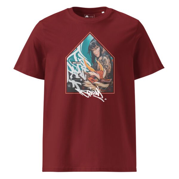 Unisex organic ribbed neck t-shirt: Bravely default - Image 3