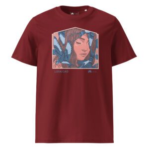 Unisex organic ribbed neck t-shirt: A danza das anduriñas