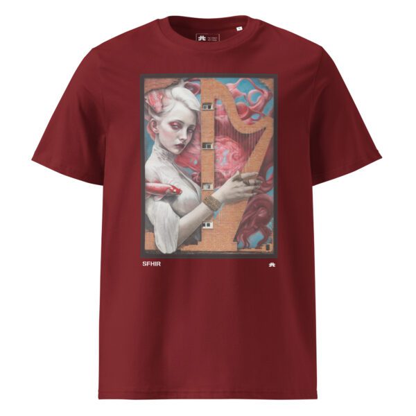 Unisex organic ribbed neck t-shirt: Sirena