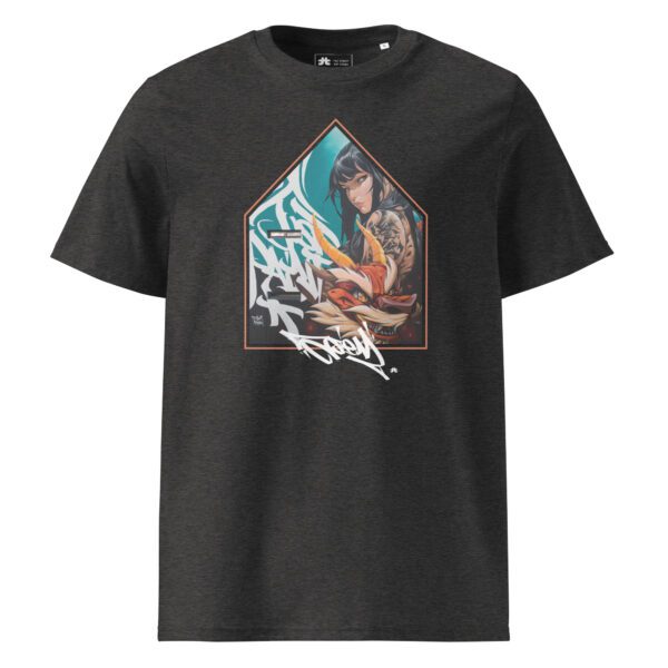 Unisex organic ribbed neck t-shirt: Bravely default - Image 2