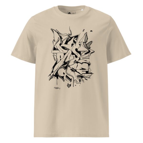Unisex organic ribbed neck t-shirt: Cluster - Image 2