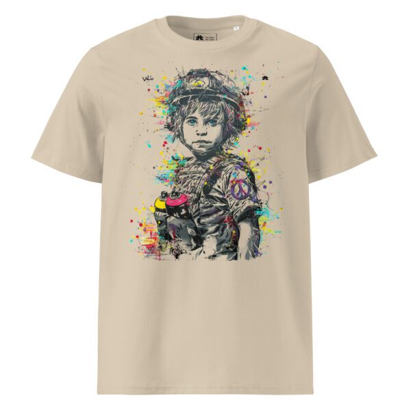 Unisex organic ribbed neck t-shirt: Soldat de la Couleur 1