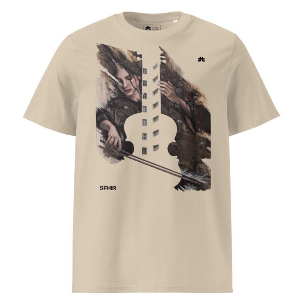 Unisex organic ribbed neck t-shirt: Fene