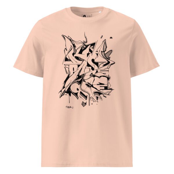 Unisex organic ribbed neck t-shirt: Cluster