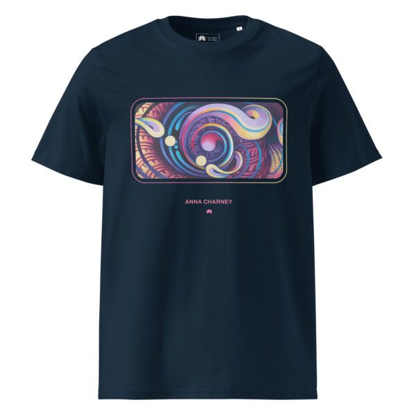 Unisex organic ribbed neck t-shirt: Brest Mural