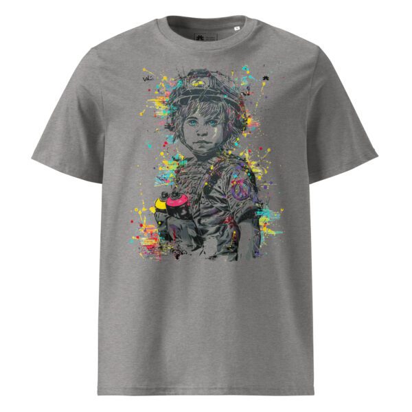 Unisex organic ribbed neck t-shirt: Soldat de la Couleur 1 - Image 4