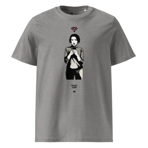 Unisex organic ribbed neck t-shirt : Lost Connection
