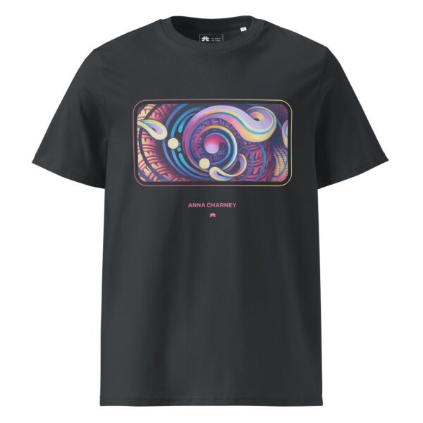 Unisex organic ribbed neck t-shirt: Brest Mural - Image 2