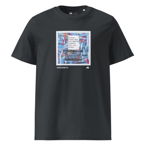 Unisex organic ribbed neck t-shirt : Create - Image 2