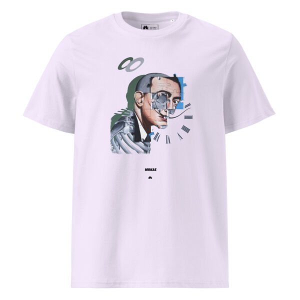 Unisex organic ribbed neck t-shirt: Dalí - Image 3