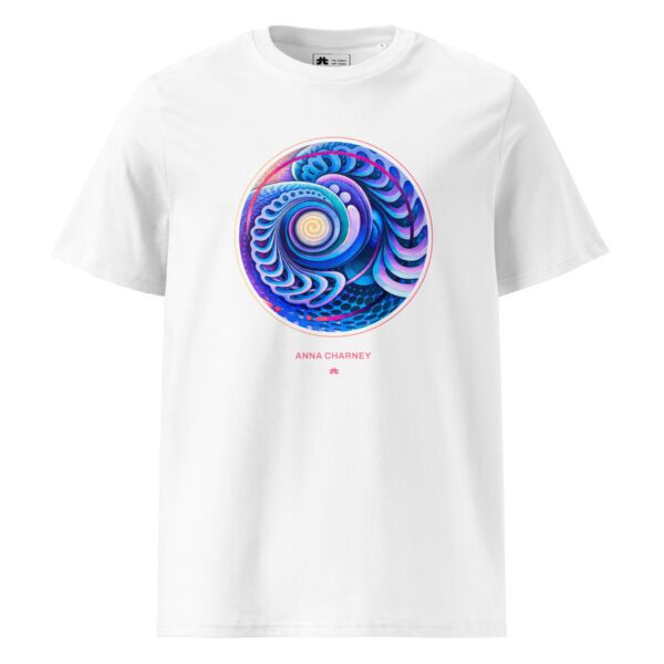 Unisex organic ribbed neck t-shirt: Chentelham Mural - Image 3