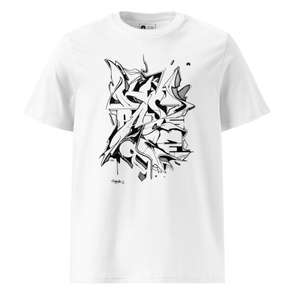 Unisex organic ribbed neck t-shirt: Cluster - Image 3