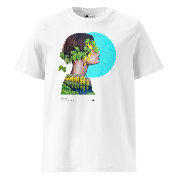 Unisex organic ribbed neck t-shirt: Coihue